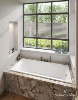 Ванна чугунная Vinsent Veron Devon VDV1807545H 180x75см с отверстиями для ручек